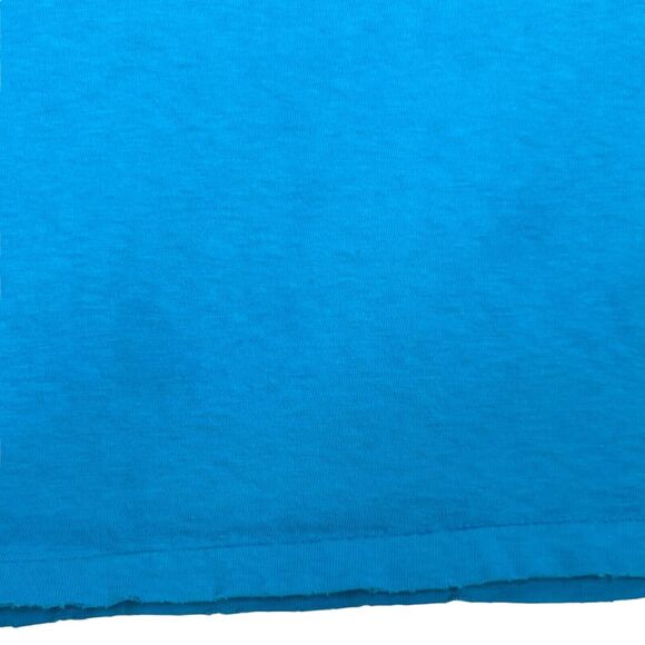 Vintage 80s Volkswagen Beetle Car Custom T Shirt VW Bug Azusa USA Blue L Large - Picture 8 of 13